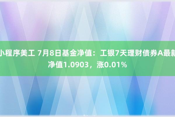 小程序美工 7月8日基金净值：工银7天理财债券A最新净值1.0903，涨0.01%